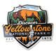 Vintage Yellowstone National Park Porcelain Sign Bison Geyser Shield Sign