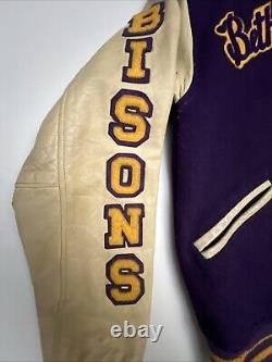 Vintage felco letterman jacket Women's 36 Mannheim Germany bisons RARE