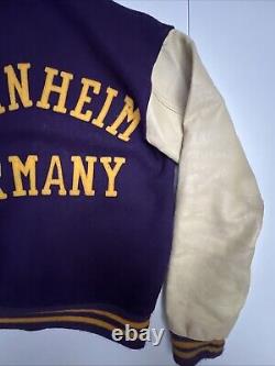 Vintage felco letterman jacket Women's 36 Mannheim Germany bisons RARE