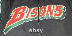 Vtg Buffalo Bisons Jersey Express Quilt Lined Jacket XL
