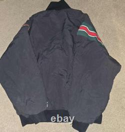 Vtg Buffalo Bisons Jersey Express Quilt Lined Jacket XL
