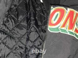 Vtg Buffalo Bisons Jersey Express Quilt Lined Jacket XL
