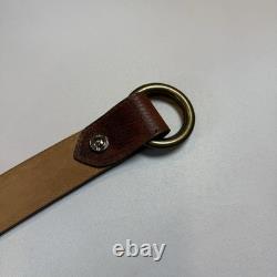 W. KLEINBERG Custom Bison Suede Belt O-ring Buckles Size 33 Brand New MSRP $220