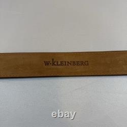 W. KLEINBERG Custom Bison Suede Belt O-ring Buckles Size 33 Brand New MSRP $220