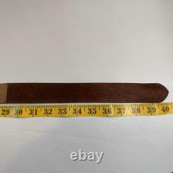 W. KLEINBERG Custom Bison Suede Belt O-ring Buckles Size 33 Brand New MSRP $220