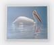 White Pelican 30 x 40 Framed Canvas Embellished Art Print By Edward Suthoff