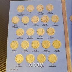 Whitman Buffalo Nickel Coin Collection 1913-1938 Album #9008 64 Coin Set