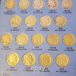 Whitman Buffalo Nickel Coin Collection 1913-1938 Album #9008 64 Coin Set