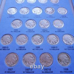 Whitman Buffalo Nickel Coin Collection 1913-1938 Album #9008 64 Coin Set