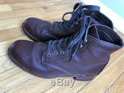 Wolverine 1000 Mile Centennial Boots Bison Leather Brown Size 7.5D MSRP $400