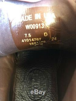 Wolverine 1000 Mile Centennial Boots Bison Leather Brown Size 7.5D MSRP $400