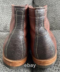 Wolverine 1000 Mile Centennial Boots US 9.5D Two Tone Bison Leather Brown Red