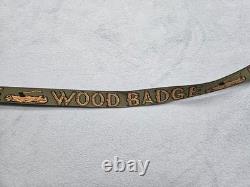 Wood Badge Rare Bison Belts Boulder CO Green & Brown Log & Axe 1x41 Scouts