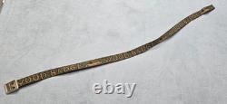 Wood Badge Rare Bison Belts Boulder CO Green & Brown Log & Axe 1x41 Scouts