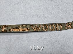 Wood Badge Rare Bison Belts Boulder CO Green & Brown Log & Axe 1x41 Scouts
