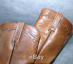 Worn Once! 8.5 B/narrow Lucchese 2000 American Bison Roper Cowboy Boots Mens