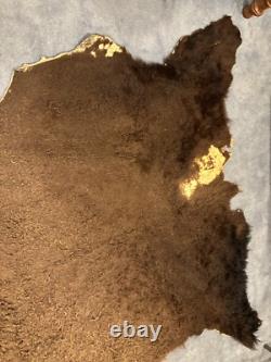 X-LG BISON HAIR-ON-HIDE Big Winter Bull Harvested in Yellowstone