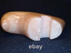 Zuni Fetish Carved Stone Buffalo Bison Mid Century Modern Rare