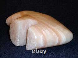 Zuni Fetish Carved Stone Buffalo Bison Mid Century Modern Rare